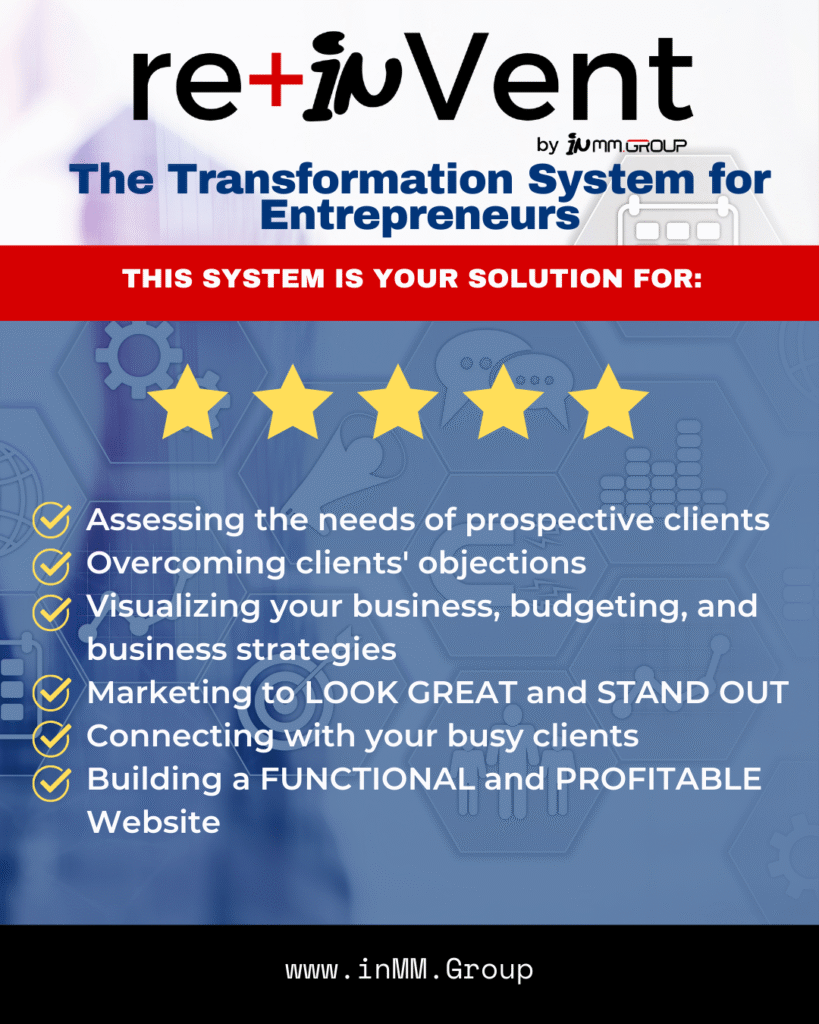 Transformatin System re+inVent: The Transformation System for Entrepreneurs – inMMGroup ...