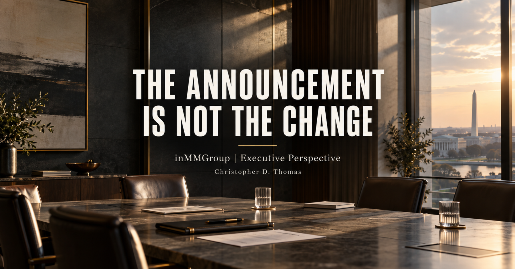 When Leadership Announces Change but the Organization Rewards the Past